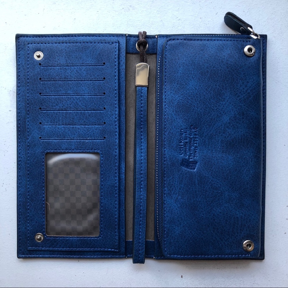 Blue wallet